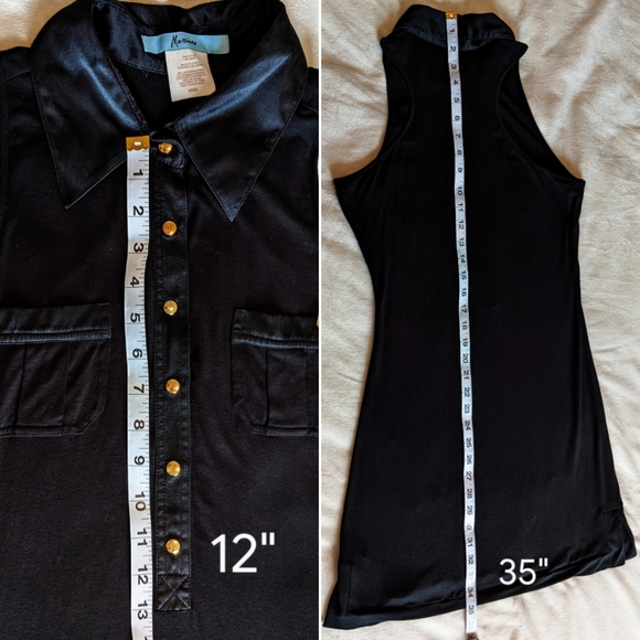 MARCIANO Midi Black Collared Dress - Picture 8 of 8